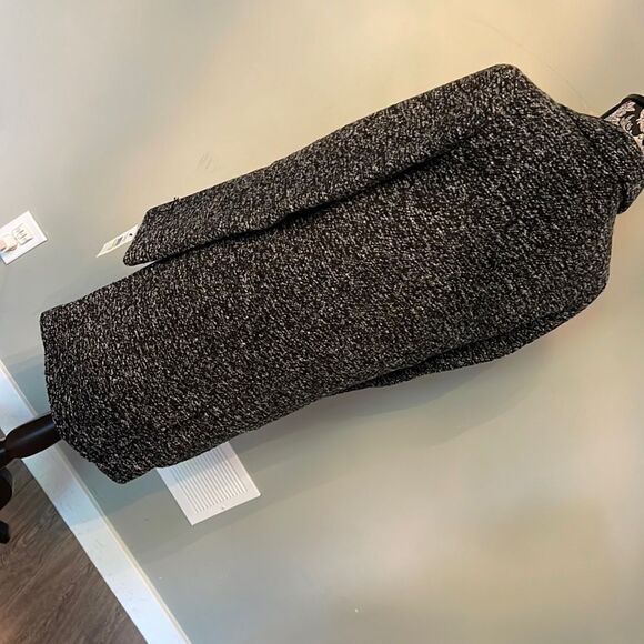 Marc New York Woven Reefer Coat-BLACK/WHITE-4 - Picture 3 of 3